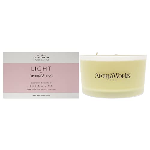 Aromaworks Multiwick Kaars met Basilicum & Lime