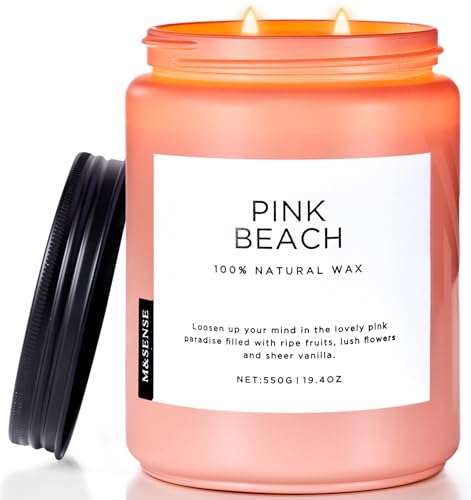 M&SENSE Roze Geurkaars in Glas M&SENSE Roze Geurkaars in Glas