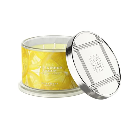 Premium 4-Wick Geurkaars - Zon Gekust Citroen
