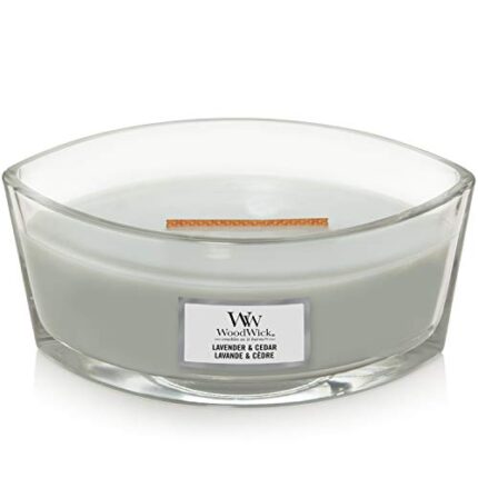 WoodWick Ellipse Geurkaars - Lavendel & Ceder