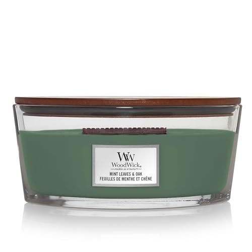 WoodWick Ellipse Geurkaars - Mint & Oak