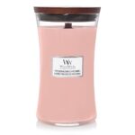 Woodwick Geperste Bloemen & Patchouli Kaars