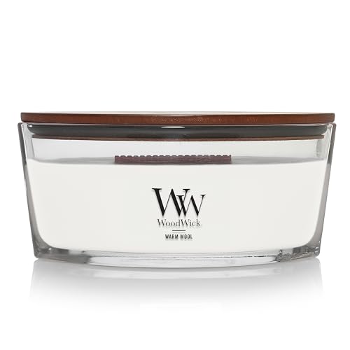 WoodWick Warm Wool Geurkaars met Houten Lont WoodWick Warm Wool Geurkaars met Houten Lont